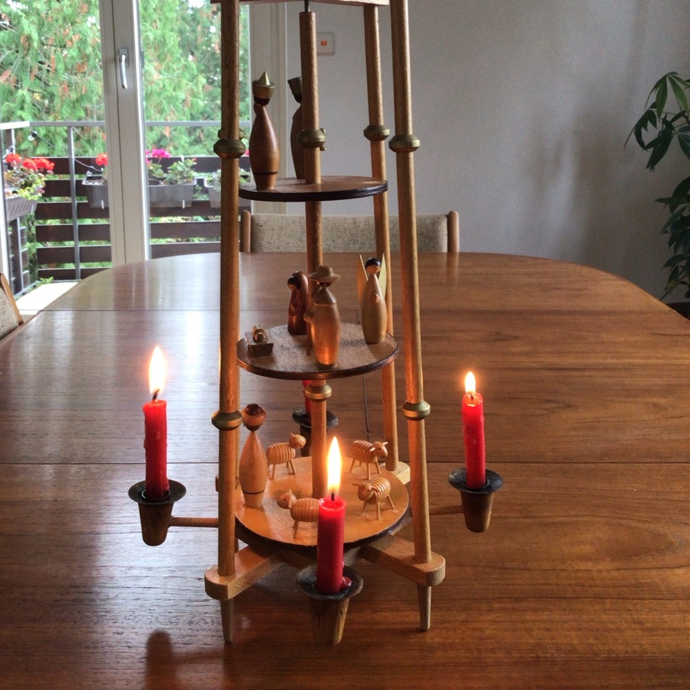 Vintage German Christmas pyramid 1970’s Original
